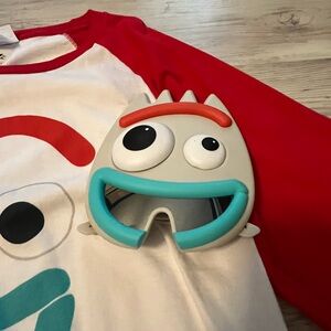 Toy Story Forky Sunglasses Face Mask and Long Sleeve Shirt Size Medium Pixar